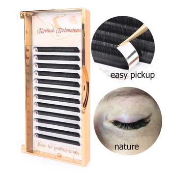 

12 Rows 9 MM Individual Eyelashes Make Up Eye Lashes Extension C D DD Curl Soft Rapid Blooming Professional Eyelashes