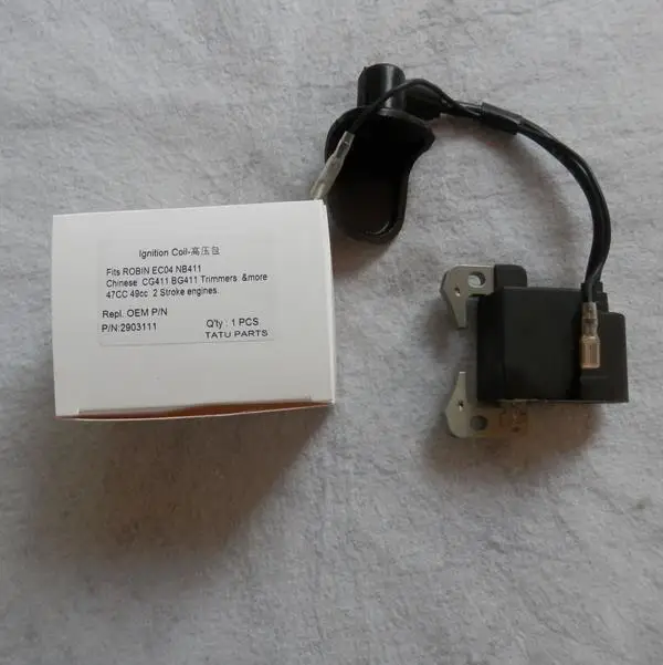 NB411 Катушка зажигания для ROBIN EC04 CG/BG411 MAKITA RBC411 47CC 49CC МАГНЕТО СТАТОР ATV Карманный DIRT BIKE кусторез воспламенитель