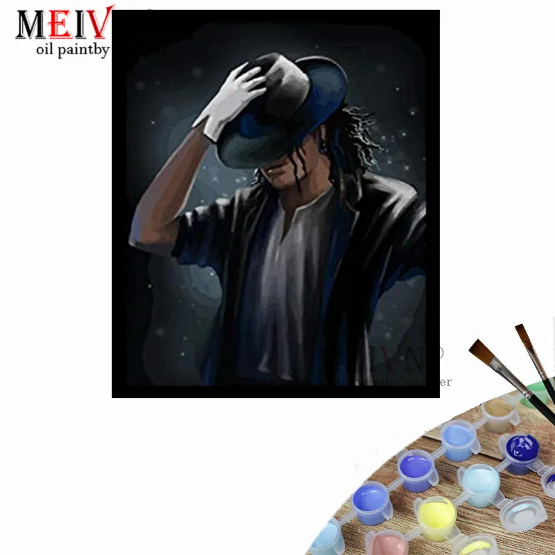 Meivn Elvis Jackson Diy масляная скоростная краска художественная по номерам набор