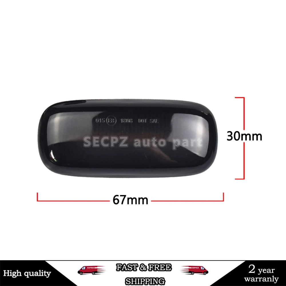 2pieces Led Dynamic Side Marker Turn Signal Light For Audi A3 S3 8L 2000-2003 A8 D2 1999-2002 TT 8N 2000-2006