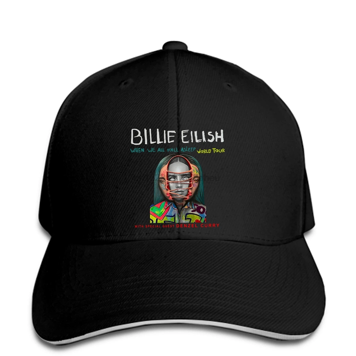 Billie Eilish World Tour со специальным гостем DENZEL CURRY Бейсболка snapback Кепка
