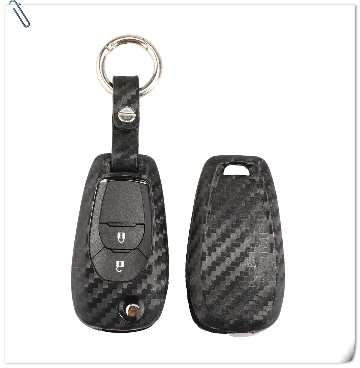 Keyforkess di Carbonio di Vibrazione Del Silicone Copertura di Chiave Per Chevrolet Cruze Sonic Spark Camaro Equinozio Trax Malibu 2/3/4B auto Caso Chiave Fob - H406733d2fdf640b791fed35f45ed9077s