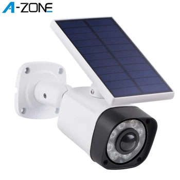 

A-ZONE Dummy CCTV Security Camera Outdoor Solar Power LED Light PIR Motion Sensor Waterproof Wireless Fake Surveillance Camera