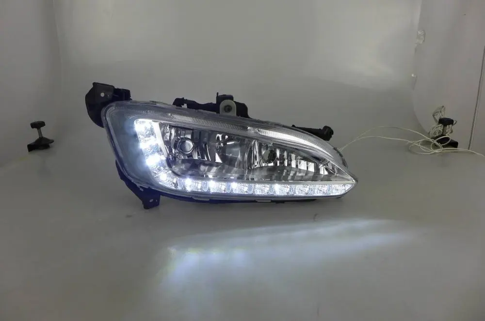 Osmrk led drl дневного света с диммером для hyundai Santafe IX45 2013- с беспроводным управлением
