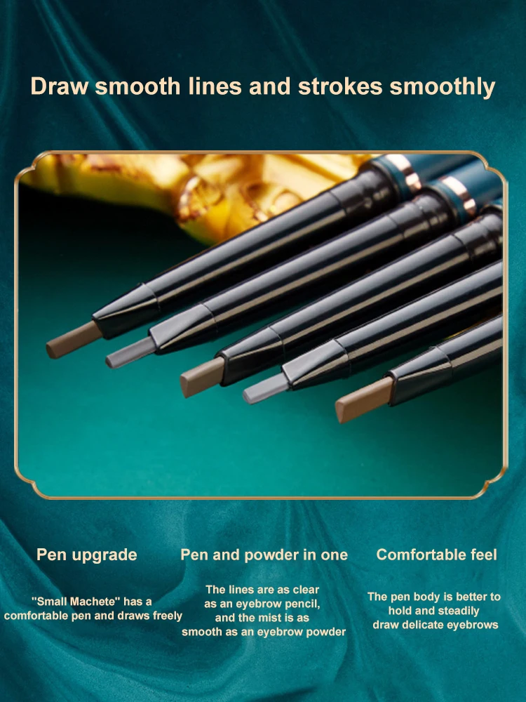 Карандаш для бровей водостойкий 5 цветов черный коричневый серый | Красота и