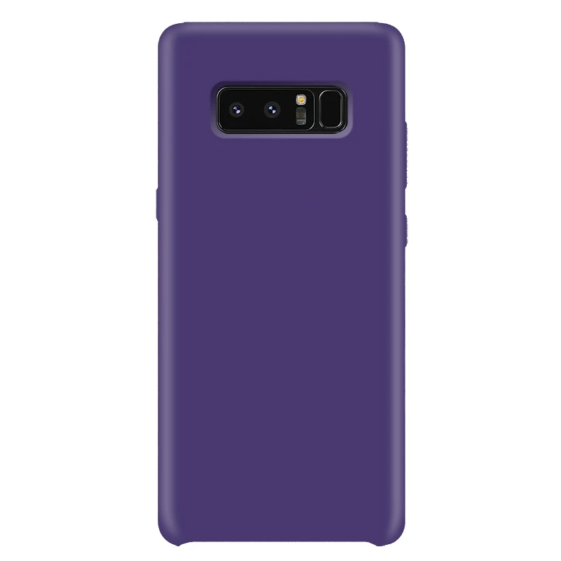 Для samsung Note 8 чехол мягкий силиконовый защитный чехол для samsung Galaxy Note 8 9 10 pro чехол задняя крышка - Цвет: Фиолетовый