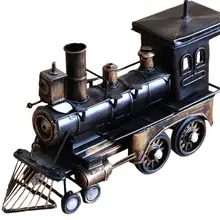 Kuulee ручной работы металлический Железный локомотив модель музыкальная шкатулка ретро ручная музыкальная шкатулка подарки замок в небе брелок с изображением ангела