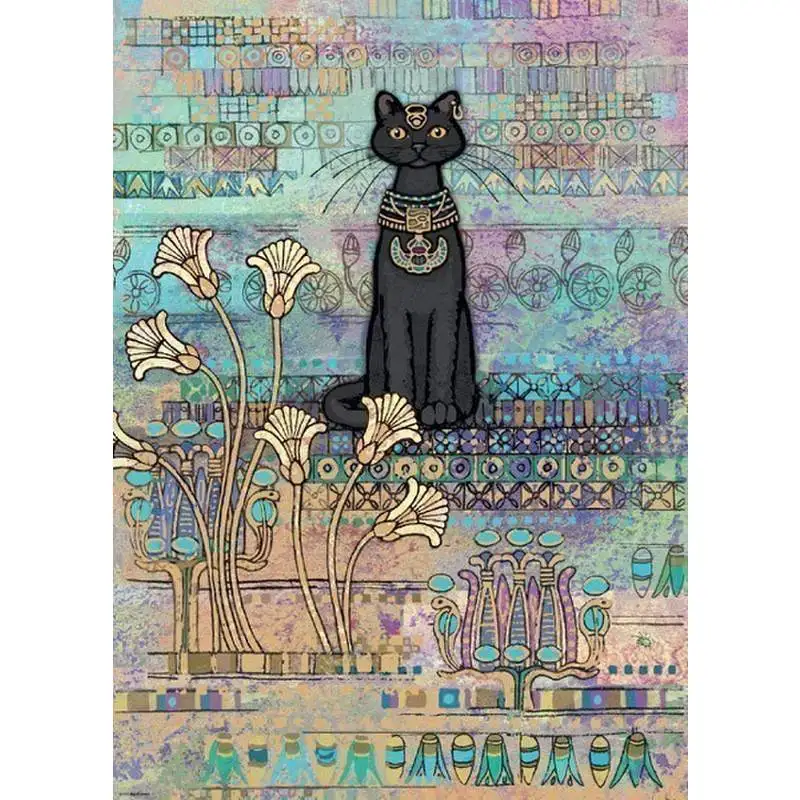

1000 Pieces Jigsaw Puzzles Assembling picture Egypt cats puzzles toys for adults children kids games educational games Toys