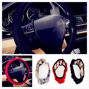 

38cm summer Car Steering wheel Cover Anti-Slip net Breathable Auto for Volkswagen VW polo passat b5 b6 CC golf jetta mk6 tiguan