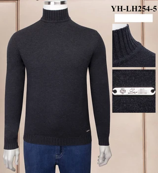 

Billionaire Sweater winter thick men's 2020 new Business Casual High collar Solid color elasticity big size M-4XL free shipping