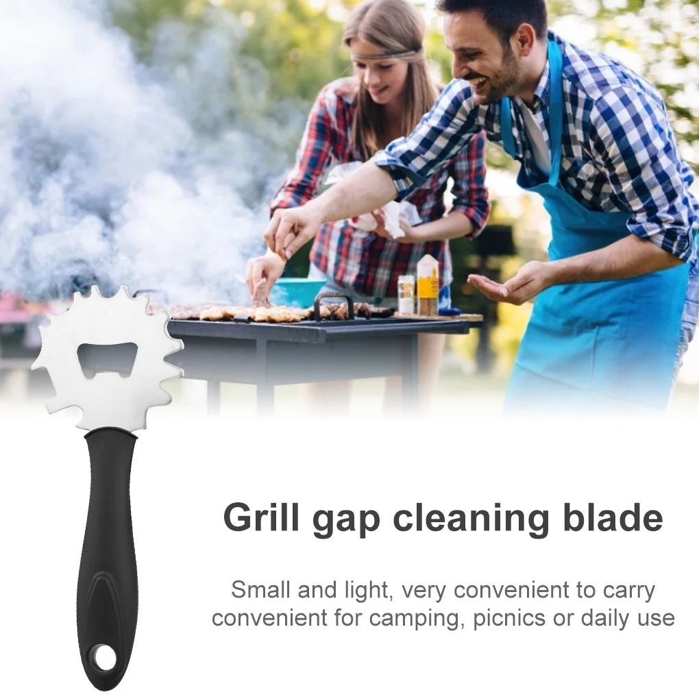 Grill Scraper Stainless Steel BBQ Grate Washing Brush Barbecue Scrubber Tool, Animal Handle Style