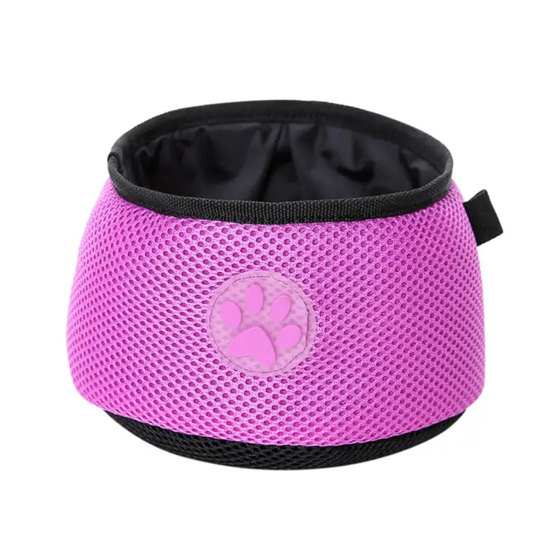Outdoor Waterproof Collapsible Pet Dog Bowl Food Container For Water Pet Food Bag For Traveling Hiking Camping
