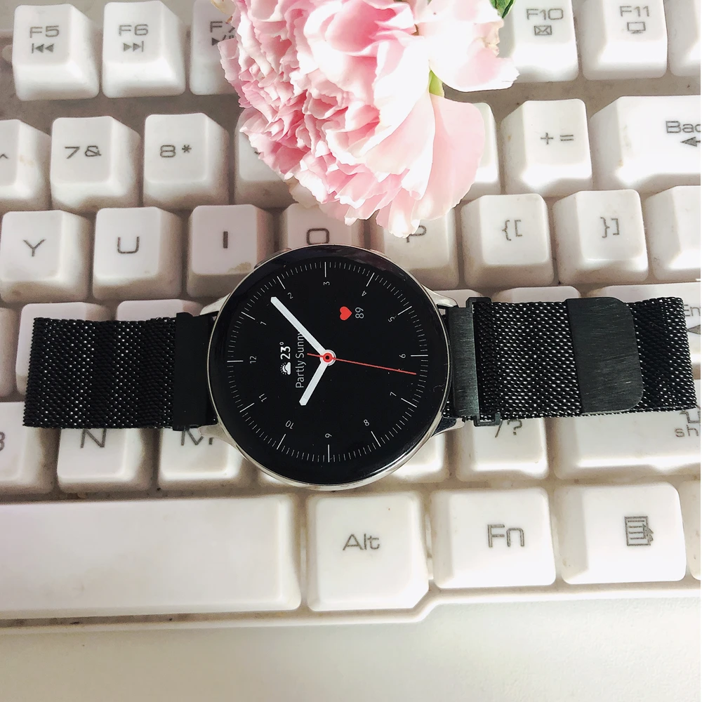 Pulseira для amazfit bip/huawei watch gt 2 ремешок 20 22 мм для galaxy watch active 2/samsung galaxy watch 46 мм Миланская петля