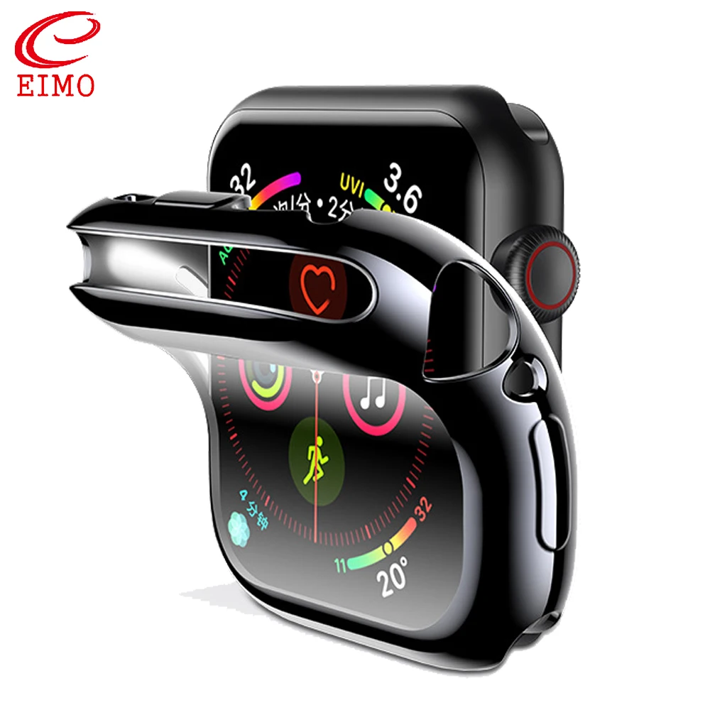 Защитный чехол для apple watch 6 se 5 4 3 iwatch 44 мм 40 42 38 экрана силиконовый мягкий