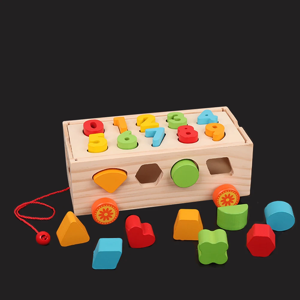 Подарочный прицеп строительный блок развивающие игрушки сортировщик модель детская головоломка детский автомобиль форма детский Танграм