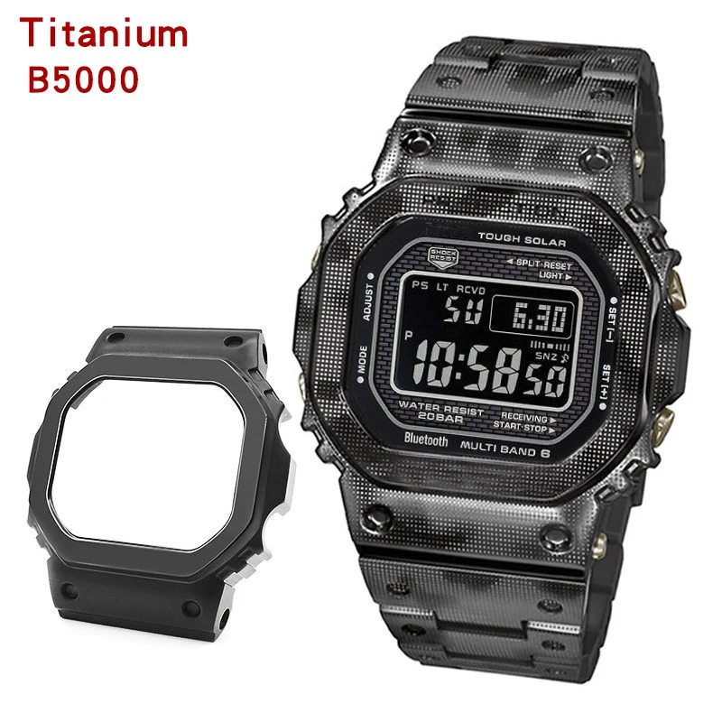 GMW-B5000 Titanium Alloy Watch Modification Parts Metal Strap and Case High Quality Band Repair Tool Wholesale Custom GMWB5000 | Наручные
