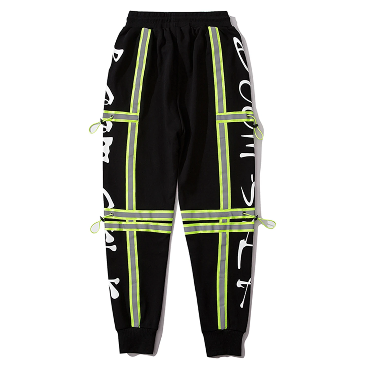 AELFRIC цвет часы с буквенным принтом мужские гарем карго брюки уличная мода Harajuku спортивные брюки хип хоп Беговые брюки в повседневном стиле брюки