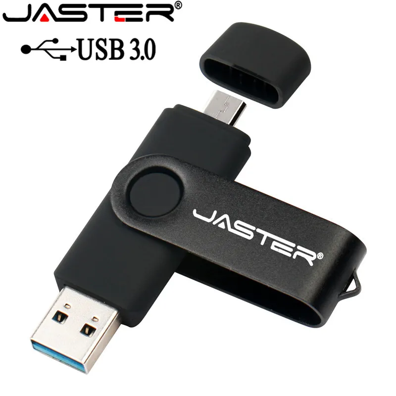 Флеш накопитель JASTER USB 3 0 OTG флеш для смартфонов Android 64 ГБ 32 16 8 металлический