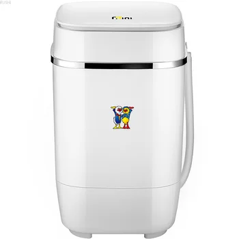

3.2kg Mini Washing Machine Semi-automatic Single Barrel Baby Blue Light Portable Washing Machine