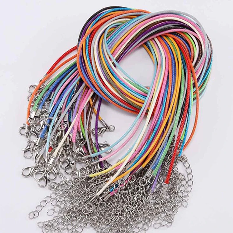 10Pcs/Lot 2mm Width Genuine Leather Cord Colorful Adjustable Braided 50cm Rope for DIY Necklace Bracelet Jewelry Making Findings | Украшения