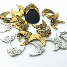 Shuying стиль ретро, Панк мужское металлическое крыло роспись ногтей сплав японский стиль стикер для ногтей