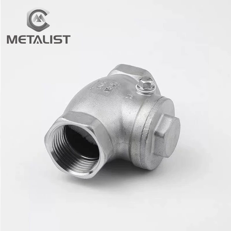 Металлист BSPT 1/" DN15 резьбовой обратный клапан 200Psi из нержавеющей стали SS316 женский обратный клапан