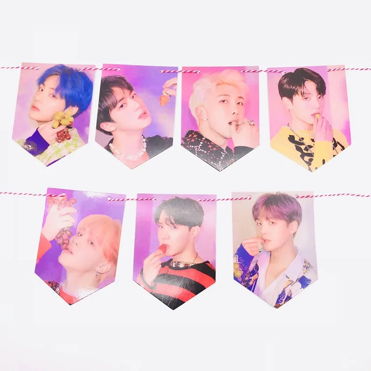 4 Bangtan Boys Лига подвесной флаг новая альбом возврата фото карты плаката фото подвесная картина официальный вокруг одной и той же paragra - Цвет: 4