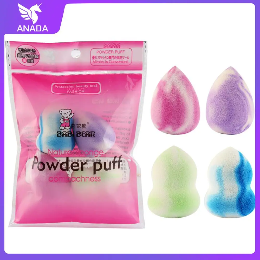 

4pcs Mini Beauty Soft Makeup Sponge Puff Face Nose Facial Foundation Base Liquid Powder Blending Cosmetic Tool New