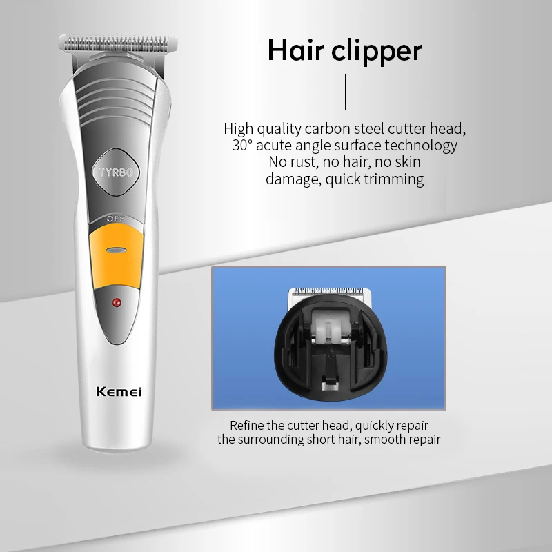 KEMEI 7 в 1 перезаряжаемая многонациональная машинка для стрижки волос триммер для волос в носу и ушах профессиональный электрический триммер для мужчин триммер для носа и бороды