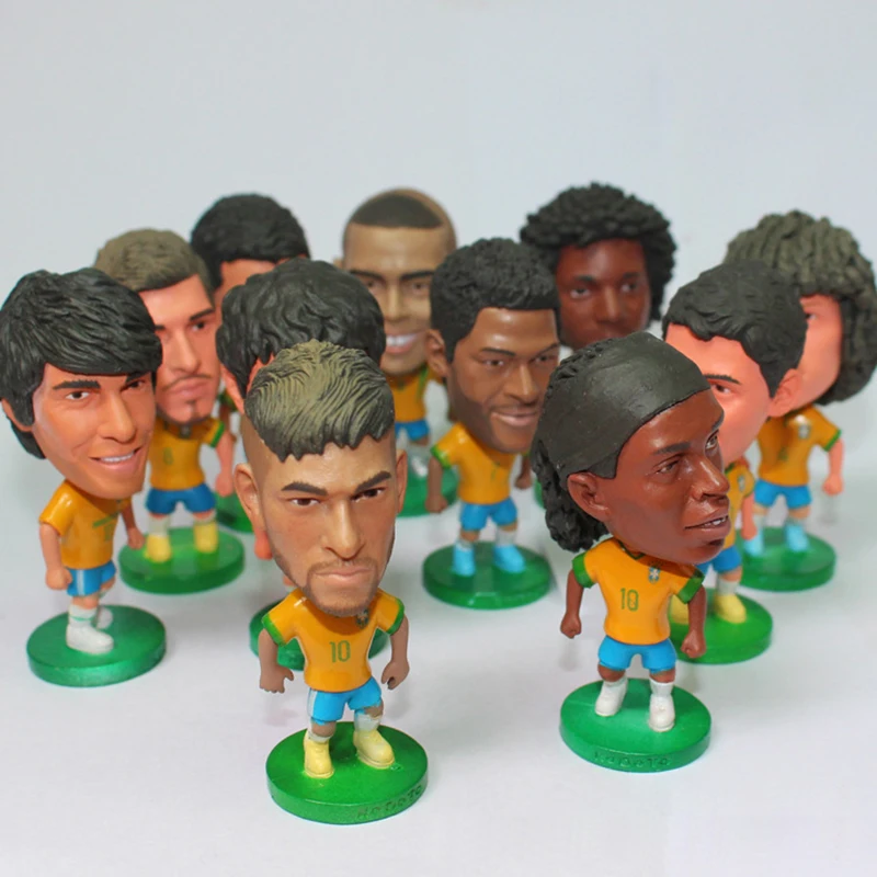 Cute Soccer Star Football Figure PVC Cake Decoration Doll 2020 Football Player Toys Fans Souvenir Birthday Gift  Micro Landscape
