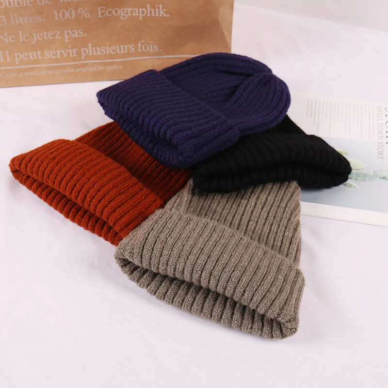 Fashion winter hat mohair male lady curling knit hat outdoor travel Unisex windproof warm wool knit hat