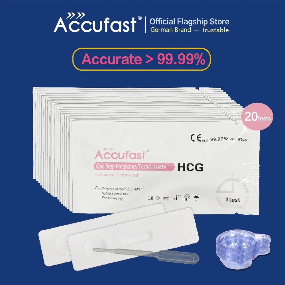 ACCUFAST 20Pcs Hcg кассета теста на беременность |