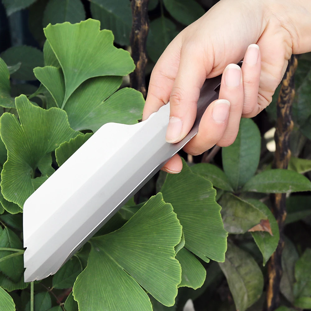 Lixada Titanium Garden Hand Serrated Shovel Outdoor Camping Hiking Backpacking Trowel with Clip Hand Shovel Outdoor Tools garden hand shovel