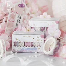 Оптический звукосниматель 5 Объем сочетание оборудования бронзовая васи лента ранняя серия Сакура Ручка DIY бронзовая декоративная клейкая лента