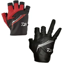 2021 New Leather Anti Slip 3 Half-finger Fishing Gloves Outdoor Sports Camping Hiking Cycling Fishing Wear-resistant Gloves