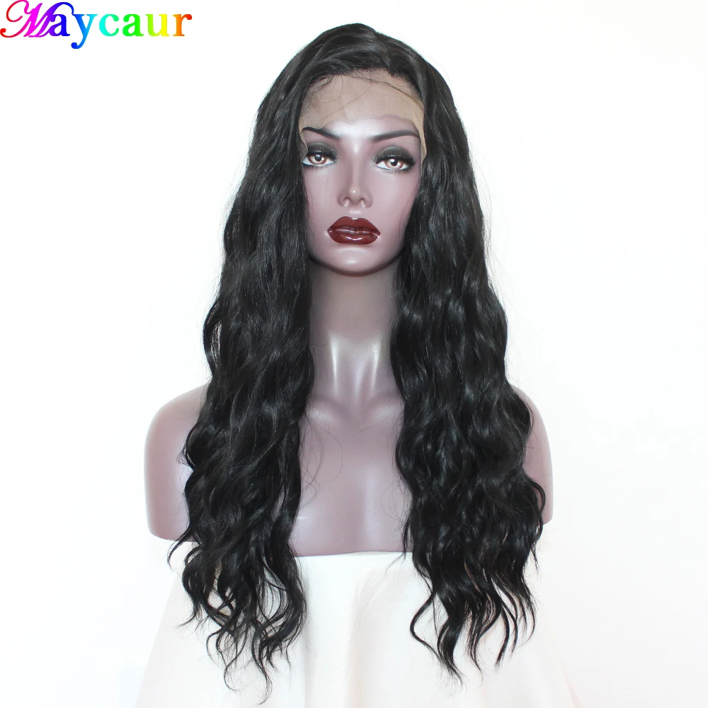 

Maycaur Long Curly Orange/613 Lace Front Wig Heat Resistant Synthetic Fiber Hair Wigs Natural Hairstyle For Black Women