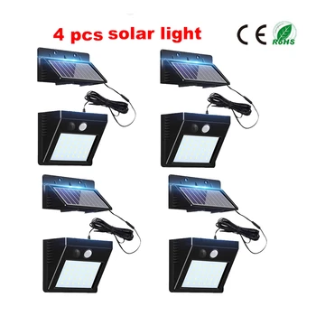 

Solar Power PIR Motion Sensor Wall Light 48/30 LEDs Separable Outdoor IP65 Street Yard Path Home Garden Lamp integrated or seper