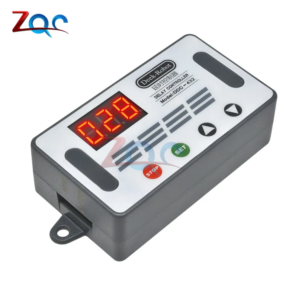 DC 12V 24V Dual MOS LED Digital Time Delay Relay High level trigger Cycle Timer Delay Switch Circuit Timing Controller DC 5V-30V