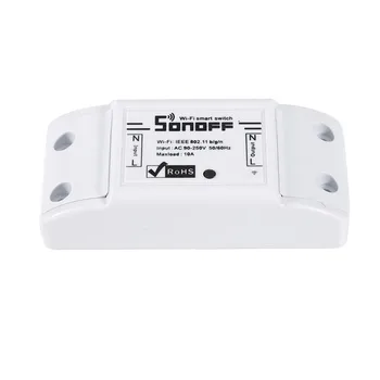 

Sonoff Itead Basic R2 Wireless Wifi Smart Switch Module APP Remote Control Automation Smart Home DIY Timer New Universal Socket