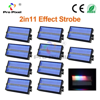 

10pcs Strobe Led Atomic Light Dmx Control Dj Light Discp Music Led Stage Light RGB 3in1 In Bar