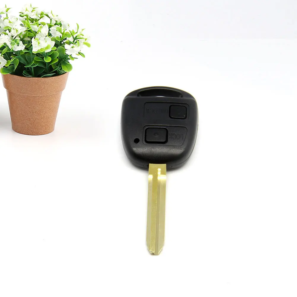 1x2 кнопки дистанционного чехол для TOYOTA Camry Corolla Rav4 Avensis черный