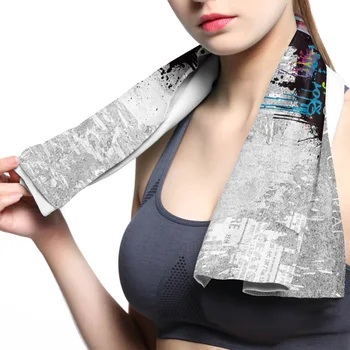 

Graffiti Background African Women Face Towel Cooling ice Utility Instant Cozy Ice Cold for Running