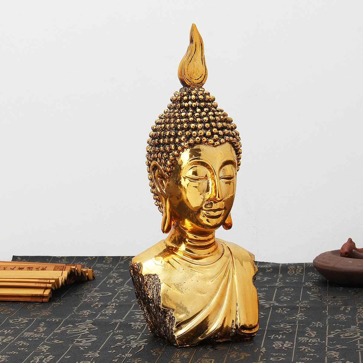 NEW Buddha Statue Resin Thailand Buddha Sculpture Hindu Fengshui Figurine Meditation Miniature Home Decor