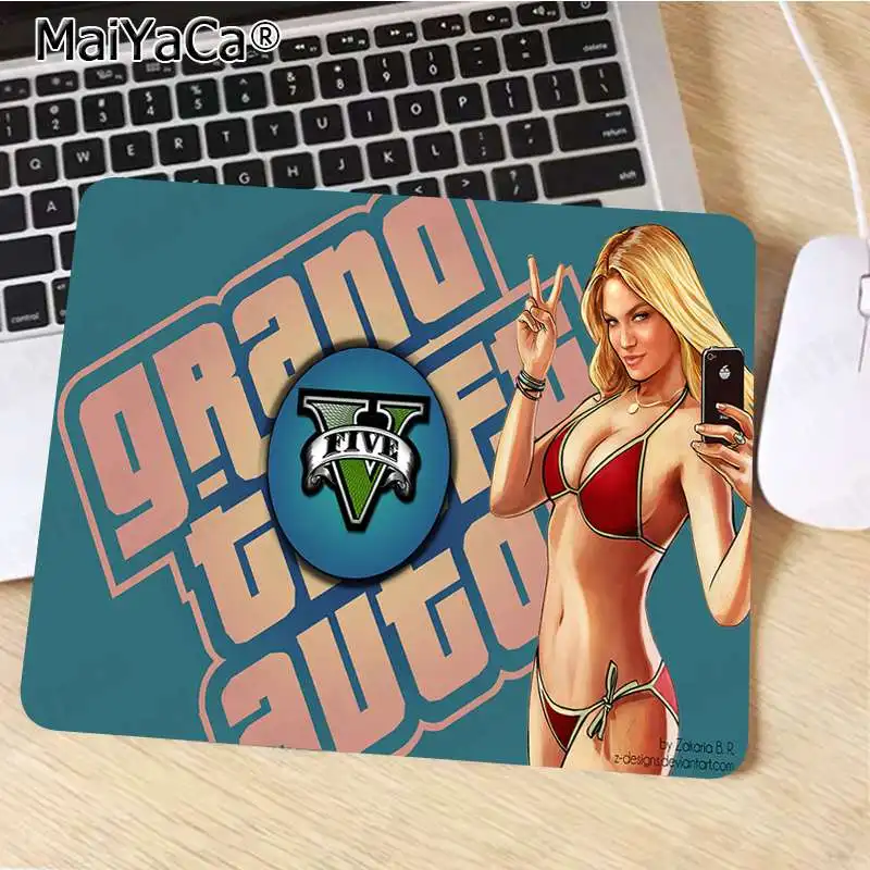 MaiYaCa Подарочный коврик для мальчика GTA 5 пляжный фиксирующий край коврик для мыши игровой коврик большой коврик для мыши клавиатуры коврик