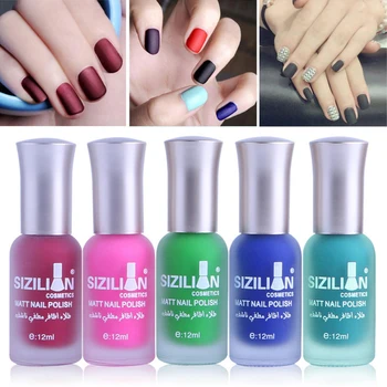 

24 Colors New fashion Matte Nail Polish Long Lasting Waterproof Bright Manicure Polish Professional Soak-off Nails Makeup TSLM1