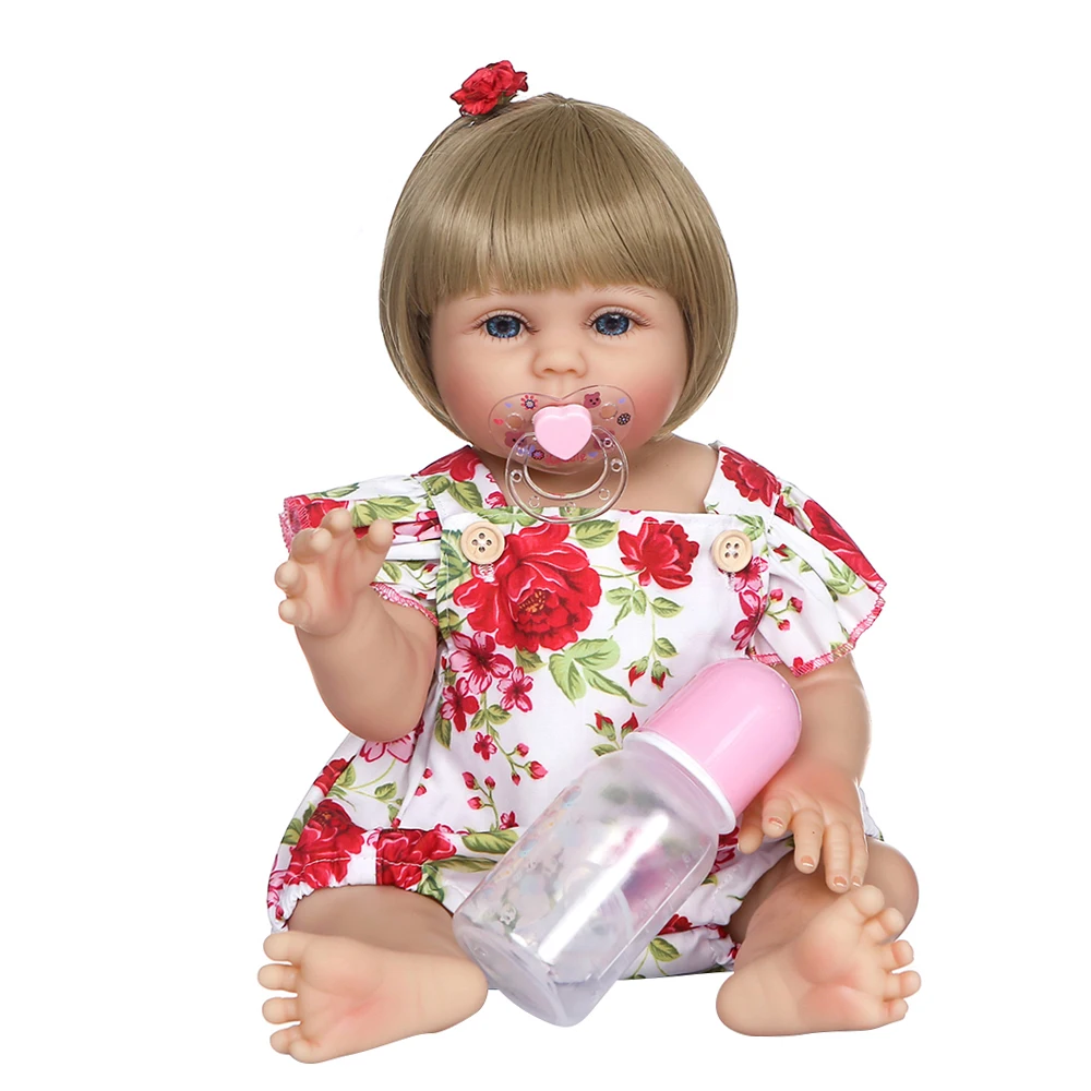 Силиконовая кукла Reborn Baby полное тело 19 дюймов реалистичные детские коричневые