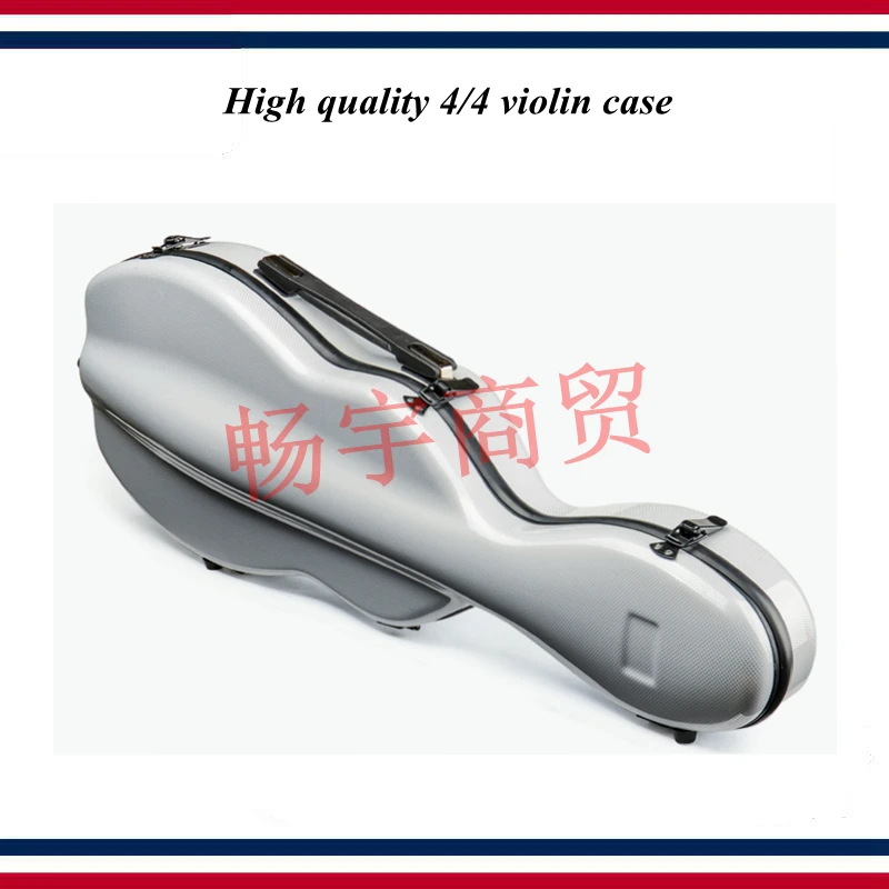

High quality Professional violin case 4/4 FRP carbon fiber white Fashion style violin parts violin accessories 026