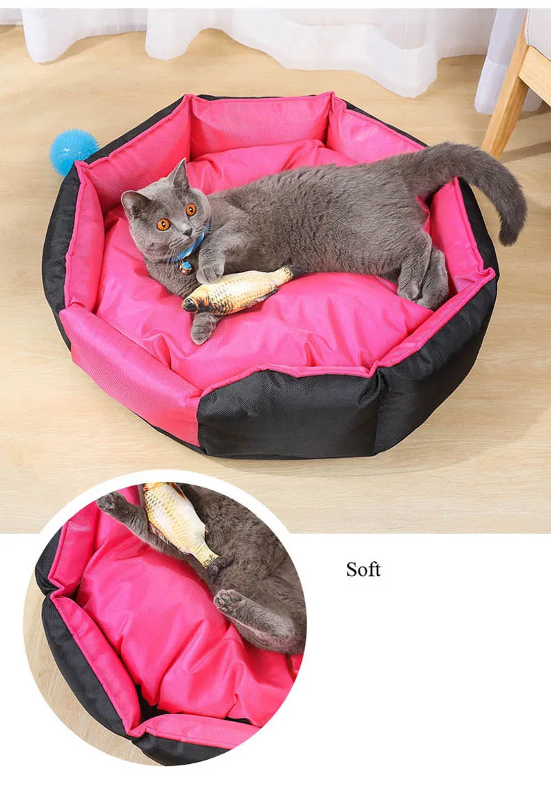 Four Season Waterproof Dog Bed Soft Comfortable Pet House Washable Cat Dog Sofa for Large Medium Small Dogs