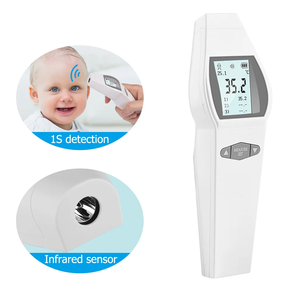 

X8 Electronic Forehead Gun Infant Temperature Measurement Fast And Accurate Infrared Household LCD Non-Contact White Thermometer