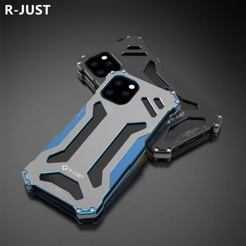 

R-JUST for iPhone 11 Pro Max Case Cover Luxury Slight Matte Hard Metal Aluminum Alloy Shockproof Armor Phone Case for iPhone 11 Back Cover Coque Funda Capa Hoesje